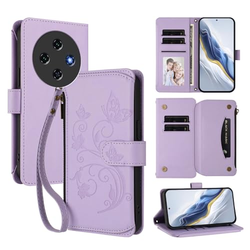 �X�}�z�P�[�X �Ή��@�� for Oukitel C5 2025 �������[�h�y5�J�[�h�z���_�[�z�y�t�@�X�i�[�E�H���b�g�z�y�}�O�l�b�g�N���X�v�z�t���b�v�X�^���h �X�}�z�P�[�X Purple