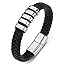 Black leather silver clasp