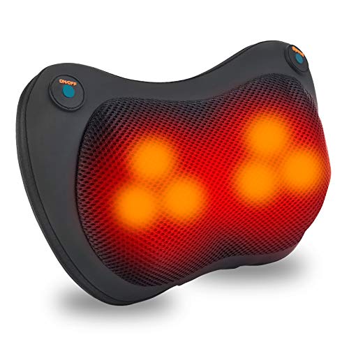 Shiatsu neck and back massager with heat, massage pillow with dee…