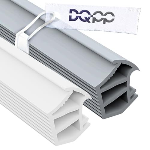 DQ-PP Stahlzargendichtung – Weiß – 15 Meter – TPE Gummi – KA-2 – Dichtungshöhe 16,5mm Dichtungsbreite 13,8mm – Türdichtung Türgummi für Stahlzarge Außentüren Wohnungstür