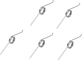 5Pcs V-Shaped Torsion Springs Kit – Multi-Angle 60/90/120/180° Steel Wire Spring, 1.2mm x10mm x3-Loop for Door Hinges, Machinery, Repair – Heavy Duty DIY Tool Kit for Engineers, Hobbyists