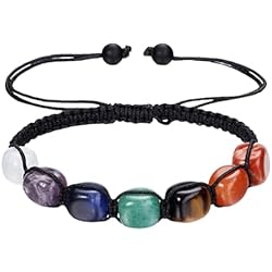 Pulseras Curativas Para Mujer Stones Bracelet 7 Chakra Reiki Energy Meditation Terapia curativa Yoga Pulseras Buddha Pulsera Balance Pulseras,Pulsera Elástico Piedra Natural Cuentas de Yoga Pulsera Brazalet Chakra.