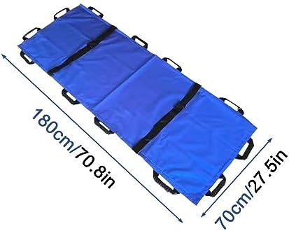 Portable Stretcher, Foldable Nylon Patient Transport, Soft Multifunctal Stretcher for Hospitals & Home Use, Emerncy,180x70cm