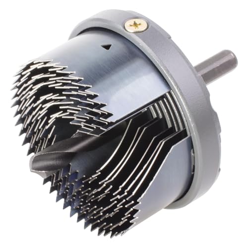 wolfcraft juego de 7 piezas de sierras de corona con cuerpo metálico I 2164000 I Sierra con 7 sierras de cambio rápido, Ø 25–62 mm, profundidad de corte 23 mm