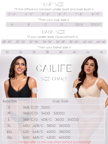 Gailife Crossover Bras for Women No Underwire Wireless Bralettes Seamless Supportive T Shirt Everyday Bras2