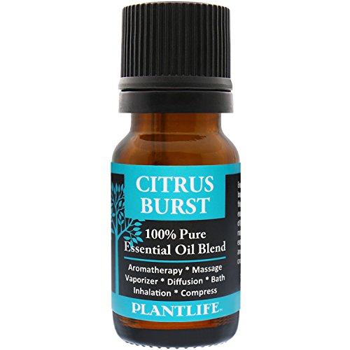 Plantlife Citrus Burst Aromatherapy Essential Oil Blend - Straight From The Plant 100% Pure Therapeutic Grade - No Additives Or Fillers - Made In California 10 Ml #TOP24