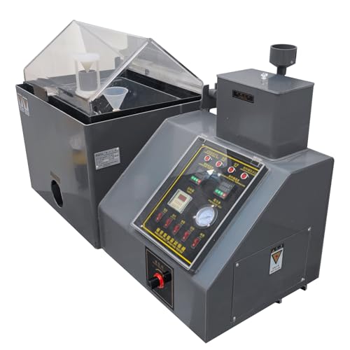 EQCOTWEA 12Gal Salt Spray Test Chamber Lab Salt Fog Spray Corrosion Testing Equipment with Digital Display Controller Cyclic Salt Fog Tester for Automotive Aerospace & Metal Coatings 110V 1.5KW