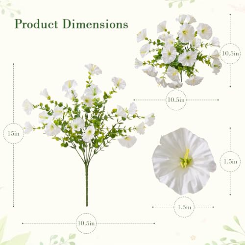 bakkiet Fall Decor, Fall Decorations for Home, Fall Flowers for Outdoors, Fake Flowers Fake Plants, UV Resistant No Fade, Realistic High - image 2
