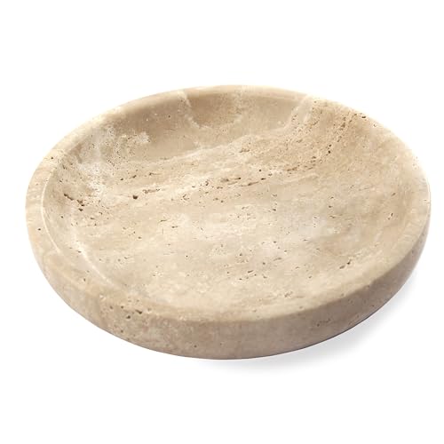 Plukers Small Natural Marble Jewelry Tray Key Plate Holder Dish