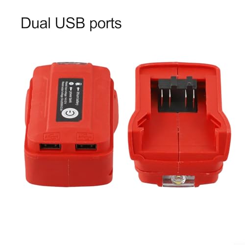 48111828 Or 1815 Or 1840 Or 1850 Or 1860 Or 1890 18V Lithiumion Power Device Battery for Mobile Equipment Charging(A) Battery Adapter Having Led Work Light and Dual USB Port with Compatible - Image 8
