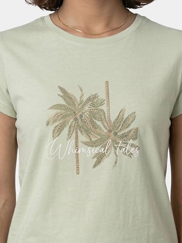 Image of Enamor Short Sleeve Crew Neck Regular Length Basic Crew T-Shirt - Slim Fit, Soft and Breathable Stretch Cotton - E147
