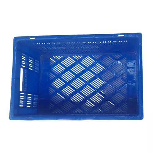 Image of ARISTO Portable and Stackable Plastic Storage Container Box Crate 53200 TP designed for multipurpose storage Blue