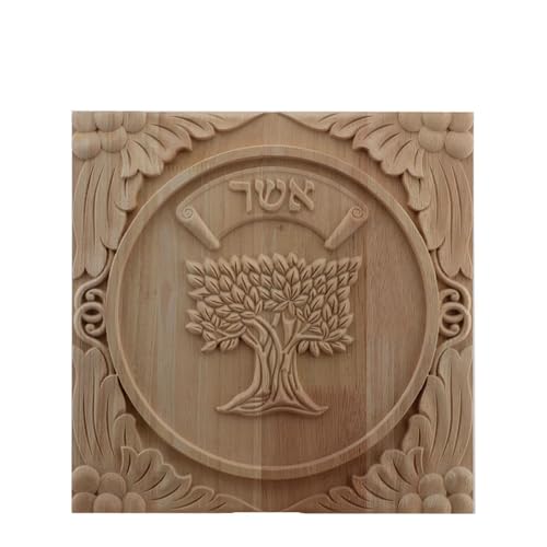 Apliques de madera LVTFCO 30x30cm calcomanía tallada para muebles 2