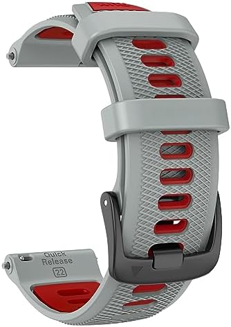 ISABAKE 22mm Watch Strap for Forerunner 255 Music/Forerunner 265, Silicone Quick Release Replacement Band for Garmin Venu 2/Vivoactive 4/Samsung Galaxy Watch 3 45mm
