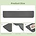 Refrigerator Spill Mat, 37.5 X 8.5 Fridge Mat Silicone Drip Tray Catcher for Washing Machine Refrigerator Spill Liner Floor Protector Anti-Slip (Black) (Gray)