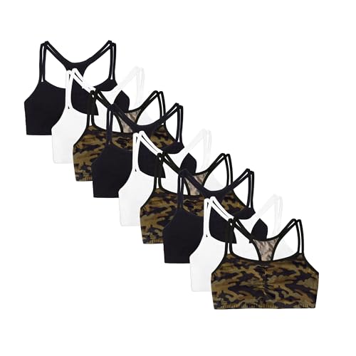 Image of Fruit of the Loom Women's Spaghetti Strap Cotton Sports Bra - All-Day Comfort