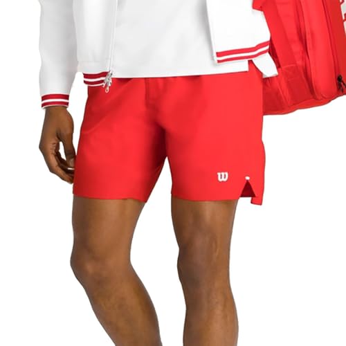 WILSON Tournament V2 7 Inch Mens Tennis Shorts Infrared