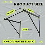 ECOTRIC 46'' Wall Mounted Pull Up Bar Chin up Bar Doorway Exercise Bar - Image 3