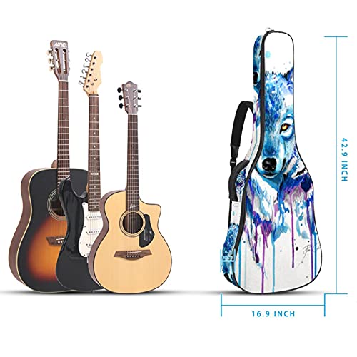 Housse de Guitare, Euit de Guitare en Tissu Oxford Impermeable avec Sangles Reglables pour 42″41″40″ Guitares Loup aquarelle 108.9×42.9×11.9 cm - Les Beatles, Paul McCartney, John Lennon, RIngo Starr, George Harrison Housse de Guitare, Euit de Guitare en Tissu Oxford Impermeable avec Sangles Reglables pour 42"41"40" Guitares Loup aquarelle 108.9x42.9x11.9 cm – Image 6