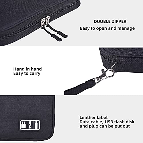 image for NC Electronic storage bags, compact data cable storage bags, portable 