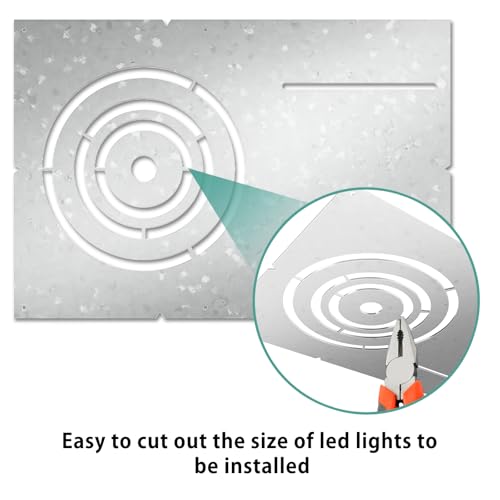image for Linone 13 Inch New Construction Mounting Plate with 3/4/6 Inch Round H