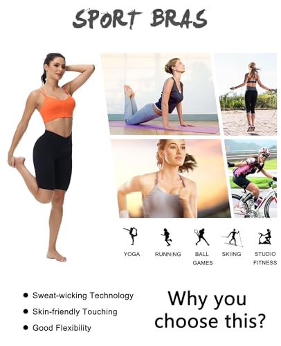 Image of MotoRun Bralettes for Women, Strappy Sports Bra Push up Bralette Sexy Bras Rave Top