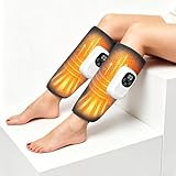 ANNTEIYOI 2025新登場 ふくらはぎリラックス (2個) コード 4段階強度 4種類モード 3段階温度 ヒーター機能 タイマー 急停止保護 エアー式フットケア 3000mAh大容量充電式・80分連続稼働 男女兼用 母の日 父の日 プレゼント 日本語説明書 (黒色)