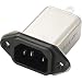 Produktbild Yunpen YB10A1-B Netzfilter mit Kaltgeraetebuchse 250 V/AC 10A 0.3 mH (L x B x H) 58 x 52.3 x 25.25mm