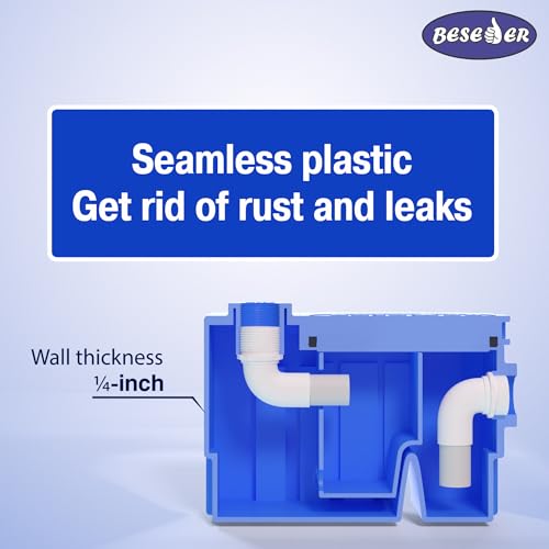 Grease Trap plastic 3 GPM Under Sink for Home Kitchen - connection type TOP by Beseder - Image 5