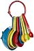 Produktbild KitchenCraft Let's Make 8er Set Messbecher und Löffel, mit Ausstechformen, Kunststoff, verschiedene Farben, 130 g, 65 g, 33 g, 1 Esslöffel, ¼ Esslöffel, ½ Teelöffel