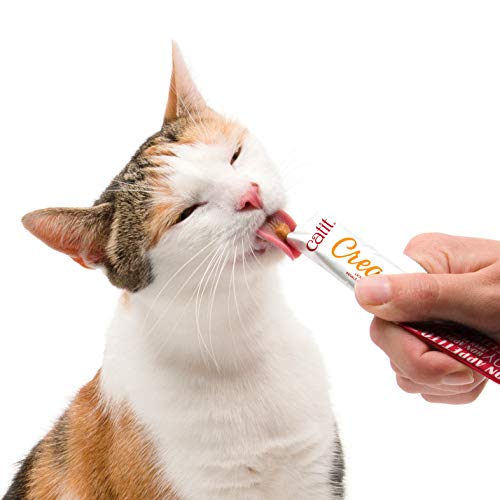 Catit Creamy Cat Treats Lickable, Assortment, 12 tubes, Hand-Fed Lickable Cat Treats, Healthy & Hydrating, Made With Fresh Ingredients, Gaterie Pour Chat image 5