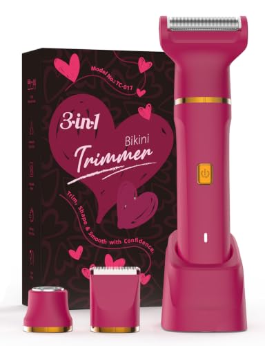 Risina 3-in-1 Bikini Trimmer for Women, Beach Essentials for Women