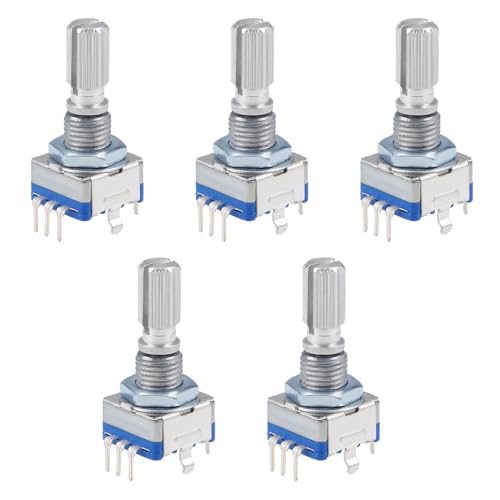 Drehgeber,Drehwinkelgeber,360 Grad Drehgeber,EC11 Digital Potentiometer,Drehgeber Drehwinkelgeber,Drehgeber Rotary Encoder Modul, Rotary Encoder Modul,Rotary Encoder Modul 360 Grad,5PCS