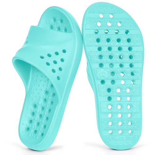 Unisex Massage Pool Slides Light Blue