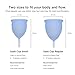 Saalt Menstrual Cup – Reusable Period Cup – Made for Comfortable, Leak-Free Protection Up to 12 Hours – BPA & Latex Free – Includes Cup & Carry Bag (Regular, Ocean Blue)