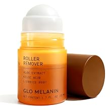 Glo Melanin Dark Spot Topical Roll-On 1.7 fl oz / 50 ml Targeted Brightening for Inner Thighs & Underarms Kojic Acid, Licorice & Willow Bark Vegan, Paraben-Free Topical Skin Exfoliant