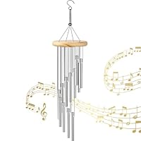Windspiele für Draußen Hängend,Chimes Metall Wind,Alu-Röhren Windspiel,Draußen Windspiele,Chimes Klangspiel,Metall Windspiel Anhänger,Windspiel Rohr für Draußen Heimdekoration Garten TerrasseGeschenke
