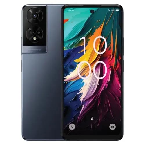 TCL 50 XE NxtPaper 5G | 128GB, 4GB RAM | 6.56" 90Hz Android Smartphone with 50MP AI-Powered Camera, Octa-Core | Unlocked for Verizon, T-Mobile, AT&T & Global 4G LTE | Gray (Renewed)