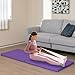 Giantex 6’x2'X1.6'' Gymnastics Mat Thick Folding Panel for for Gym, Aerobics, Yoga, Martial Arts with Hook & Loop Fasteners (Purple)