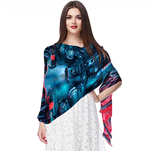 Foulard nautique rétro mousseline de soie femme idéal pour vos balades en bord de mer