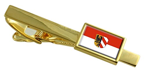 Bandera de Nuremberg clip de corbata de oro regalo de cumpleaños hombre