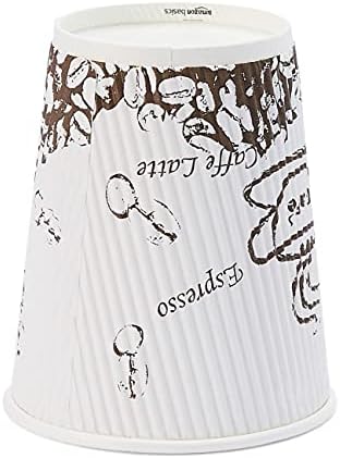 Amazon Basics Ripple Coffee Cups, 237 ml, 120-Pack