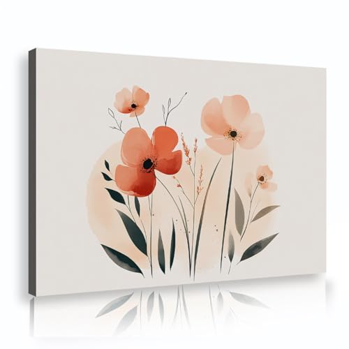 Affiche florale du milieu du siècle pour décoration salon style vintage nature 70x100cm
