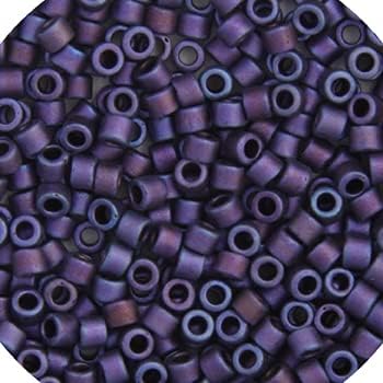 Miyuki Delica 11/0 - Violet AB Matte Metallic Gold Luster DB1054 - 250gms Bag of Japanese Glass Beads Bulk Bag of Japanese Glass Beads