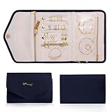 TOSTA HOME Travel Jewelry Organizer Roll Multiple Portable Jewelry Storage Bag for Necklaces, Bracel