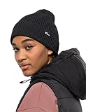 Jack Wolfskin Unisex Essential Beanie M tze, Schwarz, Einheitsgröße EU