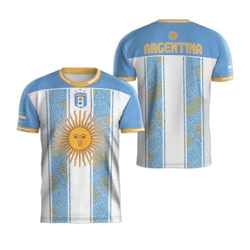 Yupify Argentina Soccer Jersey for Men, Men's Argentina Soccer Shirt 1 (XL)