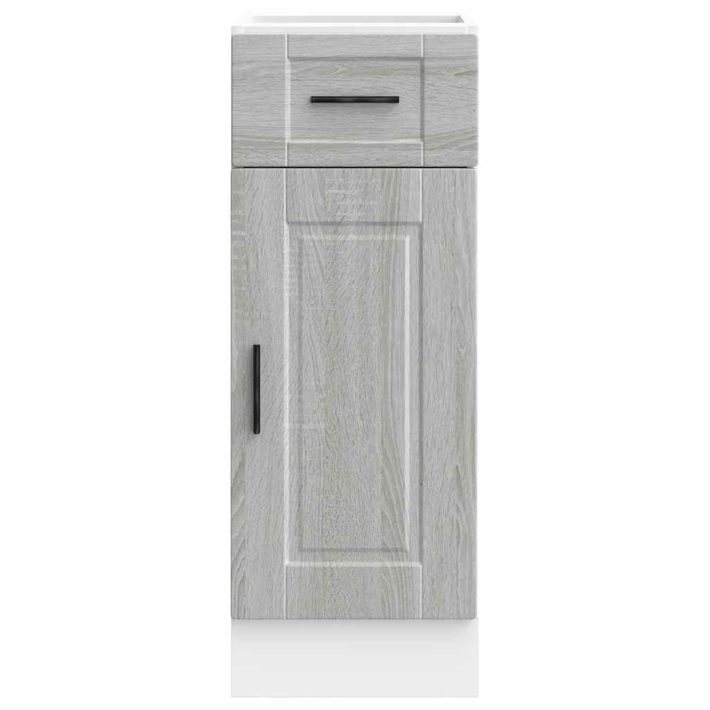 vidaXL Armoire de Cuisine Porto Sonoma Gris Bois d'ingénierie, Meuble d'évier, Meuble de Cuisine avec tiroir, Meuble de Cuisine à tiroir