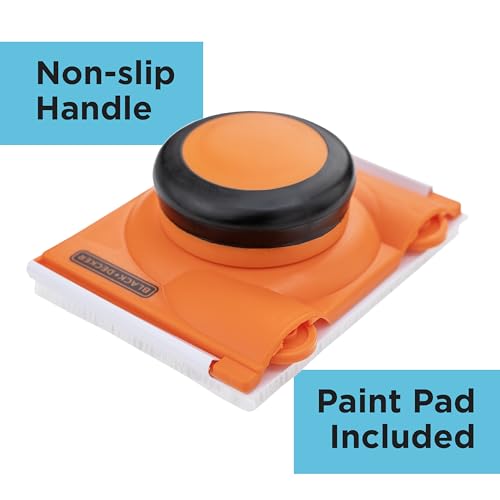 Black+Decker Hand Edger Painting Tool with Fabric Pads, Works with Multiple Types of Paints and Finishes, Paint Pads Included - Image 4