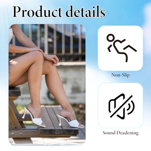 Image of 12 Pairs Heel Caps for High Heels, 6 Sizes Heel Stoppers Heel Protectors Anti-Slip Noise Reducing, Heel Replacement Tips for Women Wedding, Grass, Wetlands Outdoor Events (Black, Clear)